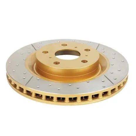 DISQUES ARRIERE PERCES RAINURES VENTILES DBA GOLD POUR TOYOTA KDJ/KZJ/90/95 ET KDJ120/125 Soldes