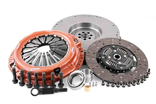KIT EMBRAYAGE RENFORCE + VOLANT MOTEUR MONO-MASSE XTREME OUTBACK +30% 440NM POUR NISSAN PATROL Y61 3L JUSQU A 08.2004 Commander Vite