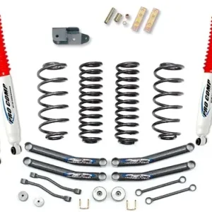 Meilleur Choix KIT COMPLET SUSPENSION PROCOMP REHAUSSE +100MM SERIE 1 POUR JEEP WRANGLER TJ DE 1996 A 2002