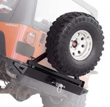 PARE CHOC ARRIERE WARN POUR PORTE ROUE POUR JEEP WRANGLER TJ DE 1996 A 2005 Seulement Aujourd’hui