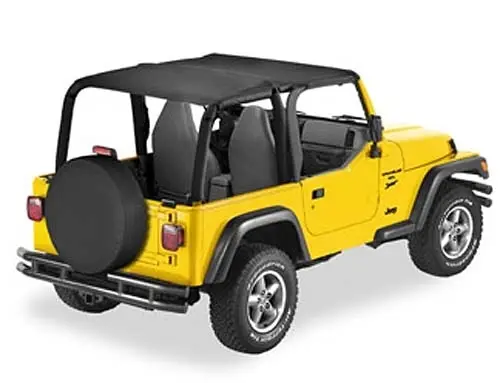 Jusqu’à Épuisement Des Stocks BACHE BIKINI STRAPLESS SAFARI BLACK DENIM POUR JEEP WRANGLER TJ