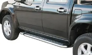 Achat Immédiat MARCHE PIEDS INOX POUR ISUZU D-MAX DOUBLE ET XTRA CABINE A PARTIR DE 2004
