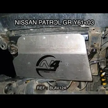 BLINDAGE AVANT N4 8MM POUR NISSAN PATROL Y61 AVANT 2003 ETPATROL Y60 Prix Promo