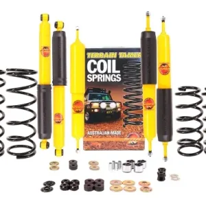 KIT DE SUSPENSION TERRAIN TAMER REHAUSSE +40/50MM POUR NISSAN PATROL Y60 CHASSIS COURT DE 1988 A 1997 Populaire