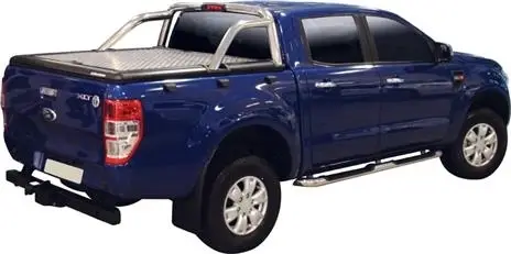 TONNEAU COVER ALUMINIUM DOUBLE CABINE POUR FORD RANGER A PARTIR DE 2012 (COMPATIBLE ROLL BAR ORIGINE) Offre Du Jour