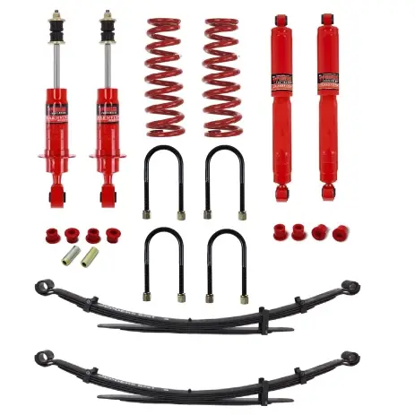 KIT DE SUSPENSION PEDDERS REHAUSSE+40MM TARAGE CONFORT POUR NISSAN NAVARA D40 Certifié