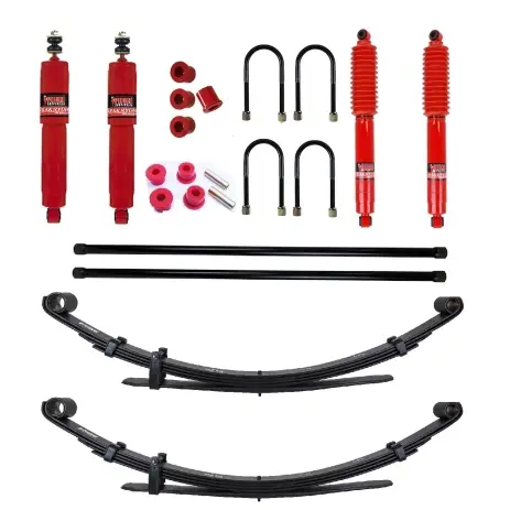 Authentique KIT DE SUSPENSION PEDDERS REHAUSSE+30/40MM TARAGE HEAVY DUTY POUR NISSAN NAVARA D22