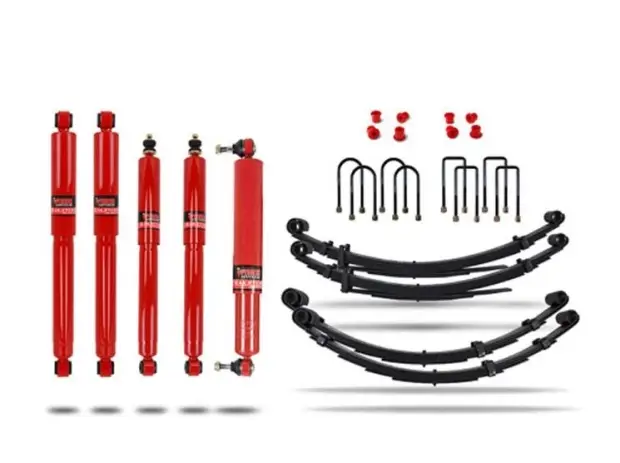 KIT DE SUSPENSION PEDDERS REHAUSSE +40MM TARAGE CONFORTPOUR TOYOTA LANDCRUISER HZJ75 Seulement Aujourd’hui