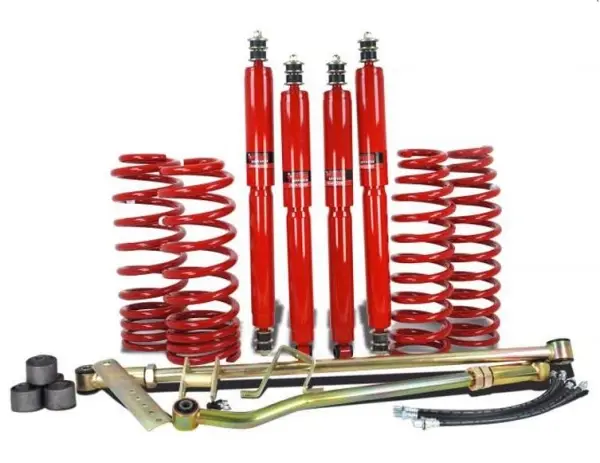 Commande En Gros KIT DE SUSPENSION PEDDERS REHAUSSE +90/100MM TARAGE MEDIUM POUR TOYOTA LANDCRUISER HDJ80