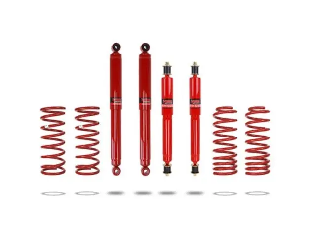 KIT DE SUSPENSION PEDDERS REHAUSSE+40MM TARAGE MEDIUM POUR TOYOTA LANDCRUISER HDJ80 Bon Marché