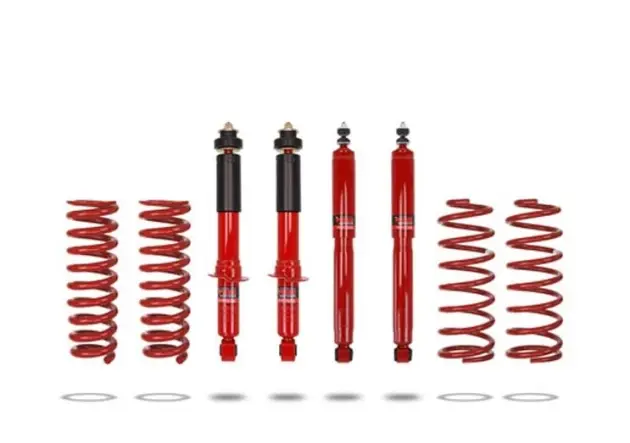 Marque KIT DE SUSPENSION PEDDERS REHAUSSE+40MM TARAGE MEDIUM POUR TOYOTA LANDCRUISER KDJ120/125