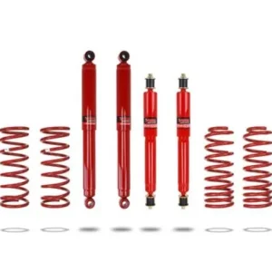KIT DE SUSPENSION PEDDERS REHAUSSE+50MM TARAGE MEDIUM POUR NISSAN PATROL GR Y60 3 PORTES Solde