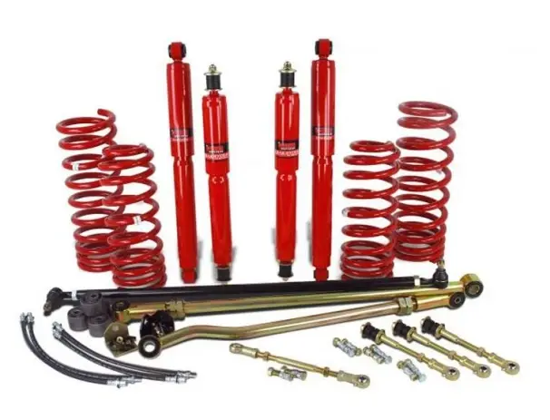 Affaire À Saisir KIT DE SUSPENSION PEDDERS REHAUSSE +80/100MM TARAGE MEDIUM POUR NISSAN PATROL GRY60 3 PORTES