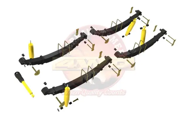 KIT DE SUSPENSION TERRAIN TAMER REHAUSSE +40/50MM POUR TOYOTA BJ45 AVANT 1980 Petit Prix