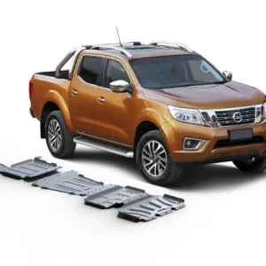 Top Vente KIT DE 4 BLINDAGES ALUMINIUM 6 MM RIVAL POUR NISSAN NAVARA D23 RENAULT ALASKAN