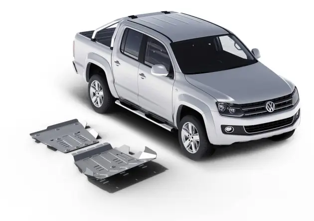 KIT DE 2 BLINDAGES ALUMINIUM 6 MM RIVAL POUR VOLKSWAGEN AMAROK 2L TDI DE 2010 A 2015 Expédié Aujourd’hui