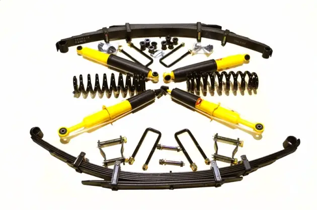 Solde KIT DE SUSPENSION TERRAIN TAMER REHAUSSE +40/50MM POUR NISSAN NAVARA D23 RESSORT ARRIERE A LAMES