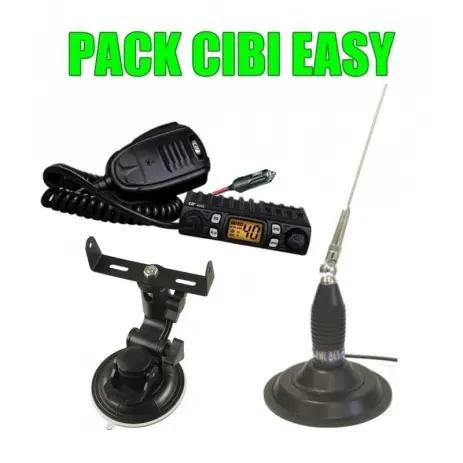 PACK RADIO CB MOBILE CRT ONE AVEC ANTENNE MAGNETIQUE ET SUPPORT VENTOUSE Nouvel Arrivage
