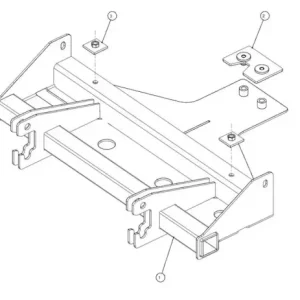 Authentique KIT DE MONTAGE POUR LAME A NEIGE SNOWAY POUR TOYOTA KDJ120/125 ET KDJ/GDJ150/155
