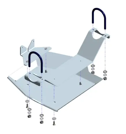 Top Vente BLINDAGE DE DIFFERENTIEL/PONT ARRIERE 6MM EN ALUMINIUM POUR VW CRAFTER ET MAN TGE A PARTIR DE 2017
