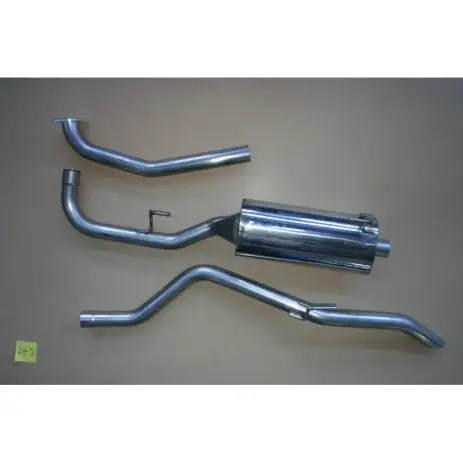 ECHAPPEMENT INOX : INTERMEDIAIRE AVEC SILENCIEUX ET TUBE ARRIERE POUR NISSAN NAVARA D40 2006-2015 2.5L DCI (avec fap) Nouveauté