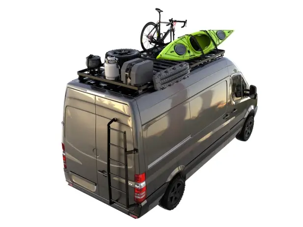 KIT DE GALERIE SLIMLINE II POUR LE MERCEDES BENZ SPRINTER 2GEN/3GEN 170IN/L3/LWB SANS RAILS D'ORIGINE (2006-JUSQU'à PRéSENT) / HAUT - DE FRONT RUNNER Pas Cher