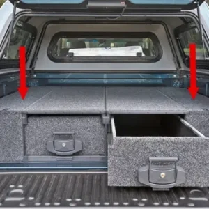 KIT DE FINITION COMPLETE POUR AMENAGEMENT TIROIR ARB POUR FORD RANGER DOUBLE CABINE ET FORD RANGER RAPTOR A PARTIR DE 2023 SANS BAC DE BENNE Promotion