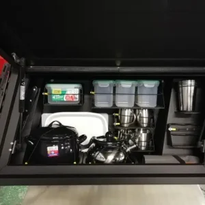 Affaire À Saisir KIT CUISINE ALU CAB POUR COFFRE DE RANGEMENT DE FENETRE LATERALE DROIT POUR TOYOTA LANDCRUISER 76