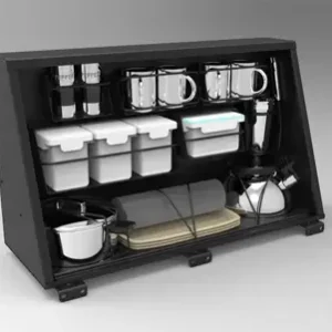 Marque COFFRE DE RANGEMENT LONGUEUR 750 MM POUR HARDTOP ALU CAB AVEC SET CUISINE POUR LANDCRUISER 79