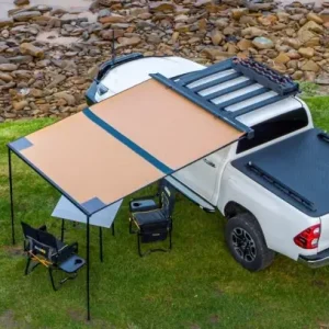 Nouveauté AUVENT ARB TOURING EN ALUMINIUM 2000 X 2500 MM AVEC BANDE LED INTEGREE - VERSION BLACK EDITION