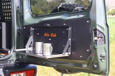 TABLE PLIANTE SUR PORTE ARRIERE ALU-CAB POUR SUZUKI JIMNY Soldes