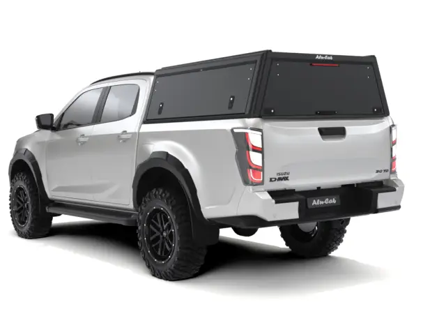 Jusqu’à Épuisement Des Stocks HARDTOP ALU CAB EXPLORER GUARD POUR ISUZU D-MAX 2020+ DOUBLE CABINE - ALUMINIUM LISSE NOIR