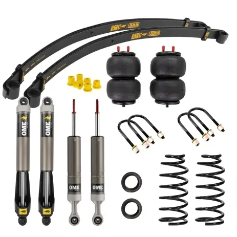 Pas Cher KIT SUSPENSION OME MT64 REHAUSSE +40MM LAMES PARABOLIQUE TARAGE MEDIUM POUR TOYOTA LAND CRUISER 76