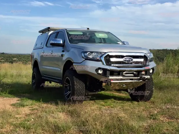 PARE CHOC DE REMPLACEMENT RHINO4X4 EVOLUTION 3D NOIR POUR FORD RANGER DE 2016 A 2019 AVEC PERÇAGE POUR RADAR Bon Plan