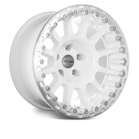 Authentique Jante aluminium renforcée EVO CORSE ATLAS BL (sans ring) blanc 8x17 ET-12 pour Jeep Wrangler II (TJ/YJ)