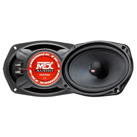 Meilleur Prix Haut-parleurs Coaxiaux 6"x9" 2 voies 100W RMS 4Ω MTX Audio TX469C