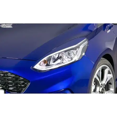 Livraison Gratuite Paupières de phares RDX FORD Fiesta MK8 JHH (2017-2022) BLACK GLOSSY