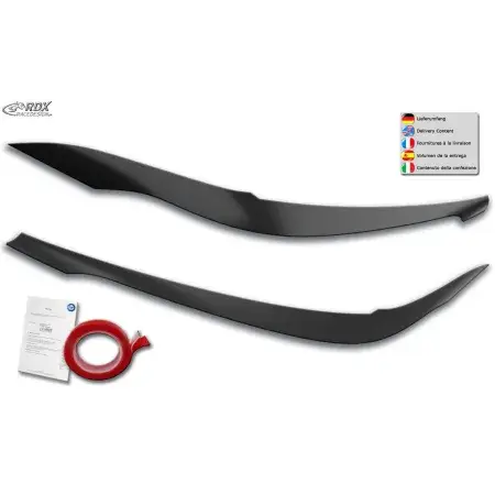 Paupières de phares RDX BMW Série 3 G20 G21 BLACK GLOSSY Seulement Aujourd’hui