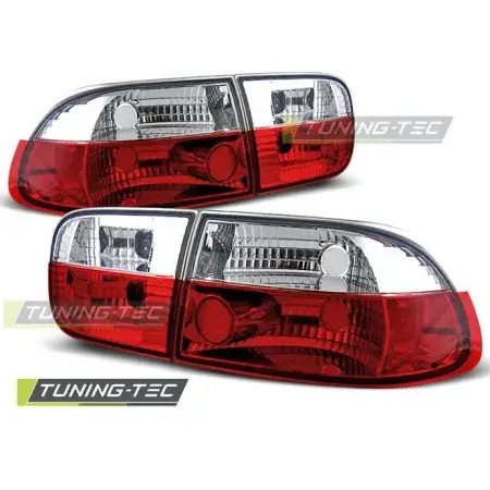 Feux Arrière Rouge Blanc HONDA CIVIC 09.91-08.95 2 et 4 Portes Prix Choc