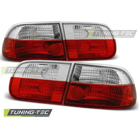 Feux Arrière Rouge Blanc HONDA CIVIC0 9.91-08.95 3 portes Bon Plan