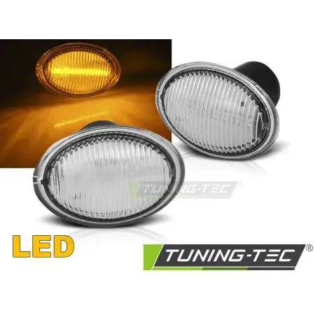 Répétiteurs latéraux LED Blanc FIAT 500 07-/ FORD KA 08-/ LANCIA YPSILON 04- Prix Bas