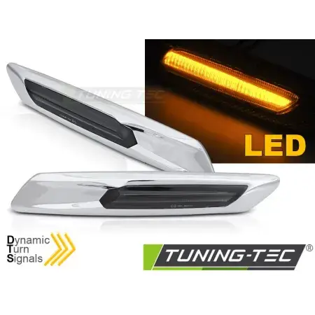 Répétiteurs latéraux LED SEQ Argent Smoke BMW F10/F11 10-13 Satisfait Ou Remboursé