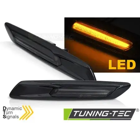 Nouveauté Répétiteurs latéraux LED SEQ Noir Smoke BMW F10/F11 10-13