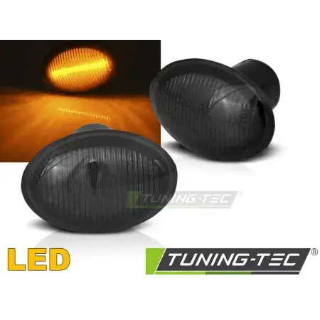 Répétiteurs latéraux LED Smoke FIAT 500 07-/ FORD KA 08-/ LANCIA YPSILON 04- Commander Vite