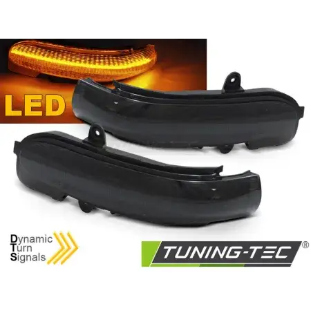Répétiteurs de rétroviseur LED SEQ Smoke MERCEDES W203 T203 CL203 00-07 Livraison Gratuite