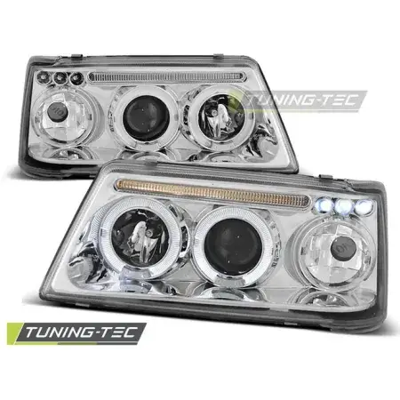 Prix Réduit Phares Avant Angel Eyes Chrome PEUGEOT 205 09.83-10.96
