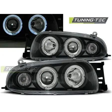 Phares Avant Angel Eyes Noir FORD FIESTA MK4 10.95-08.99 Jusqu’à Épuisement Des Stocks