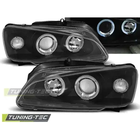 Phares Avant Angel Eyes Noir PEUGEOT 106 08.96-03 Dernière Chance