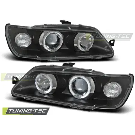 Pas Cher Phares Avant Angel Eyes Noir PEUGEOT 306 02.93-04.97