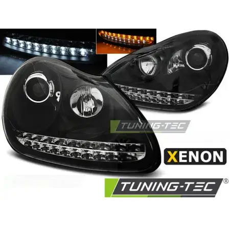 Achat Immédiat Phares Avant Xenon Daylight Noir PORSCHE CAYENNE 02-06